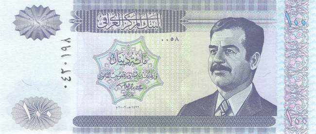 Irak p.87 100 Dinars 2002